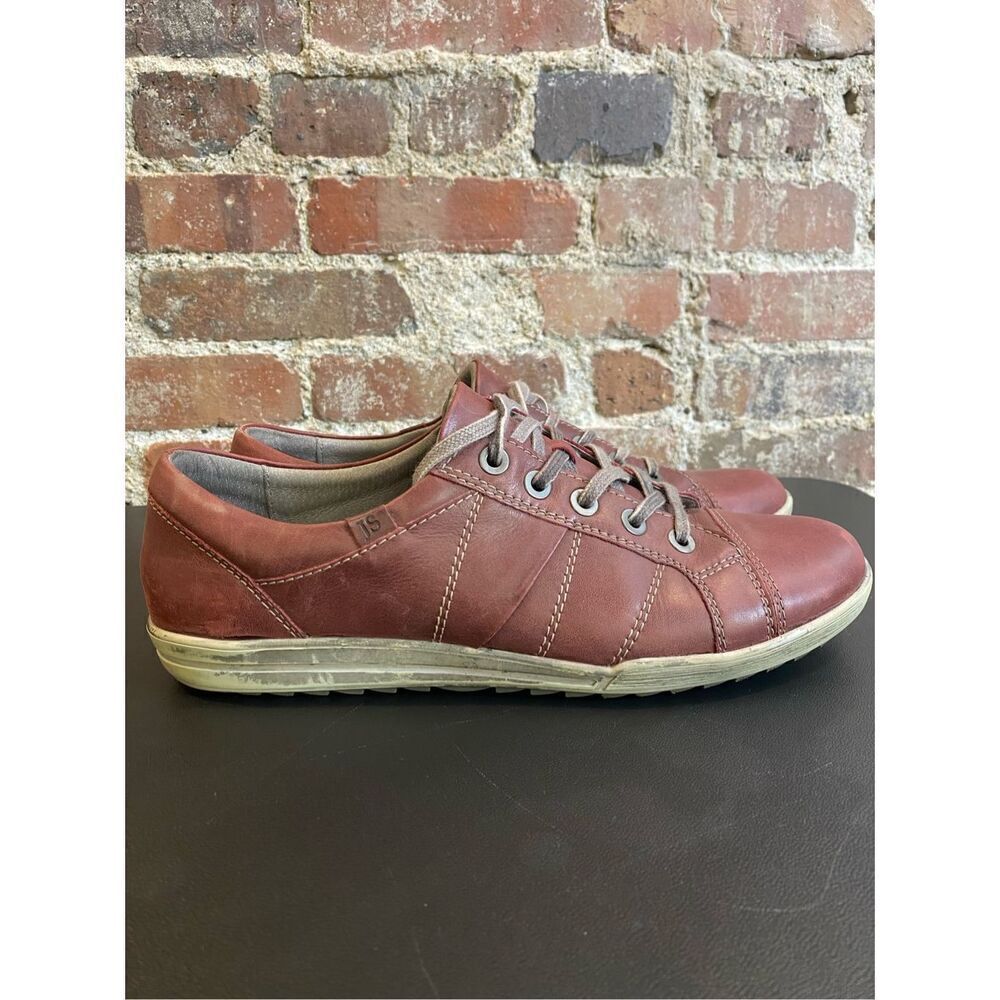 Josef Seibel Maroon Leather Comfort Shoe Men’s SZ 44